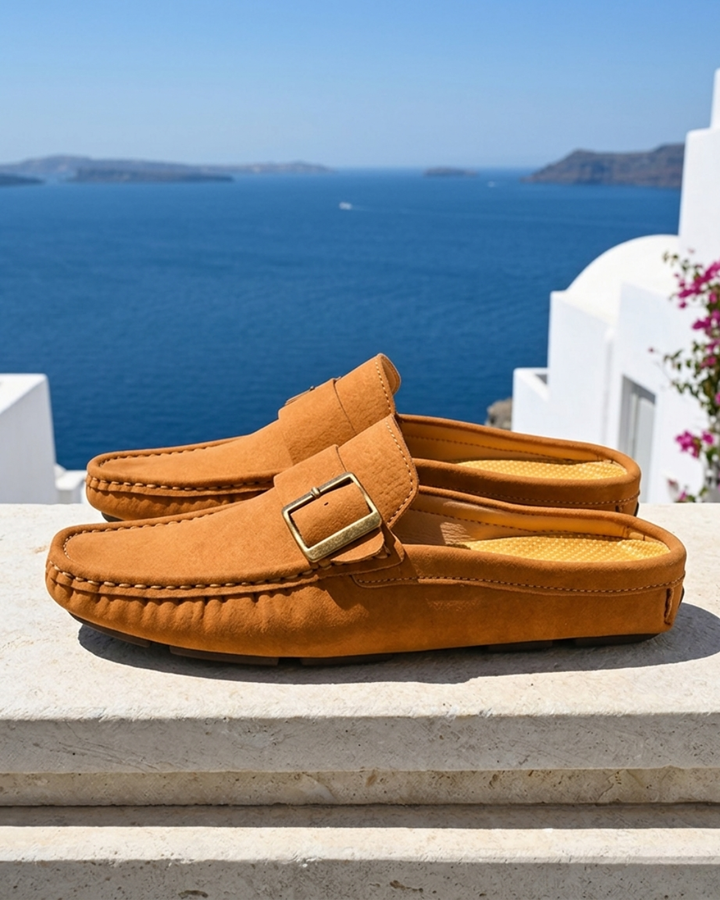 Santorini - Suede Mule