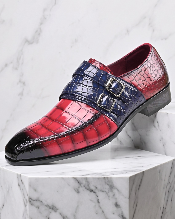 Kensington Exotic Double Monk Strap Loafer