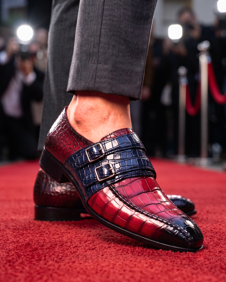 Kensington Exotic Double Monk Strap Loafer