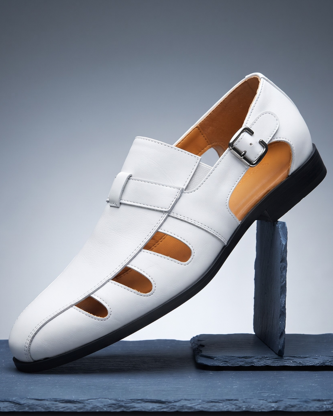 Aerated Monk-Strap Dress Loafer