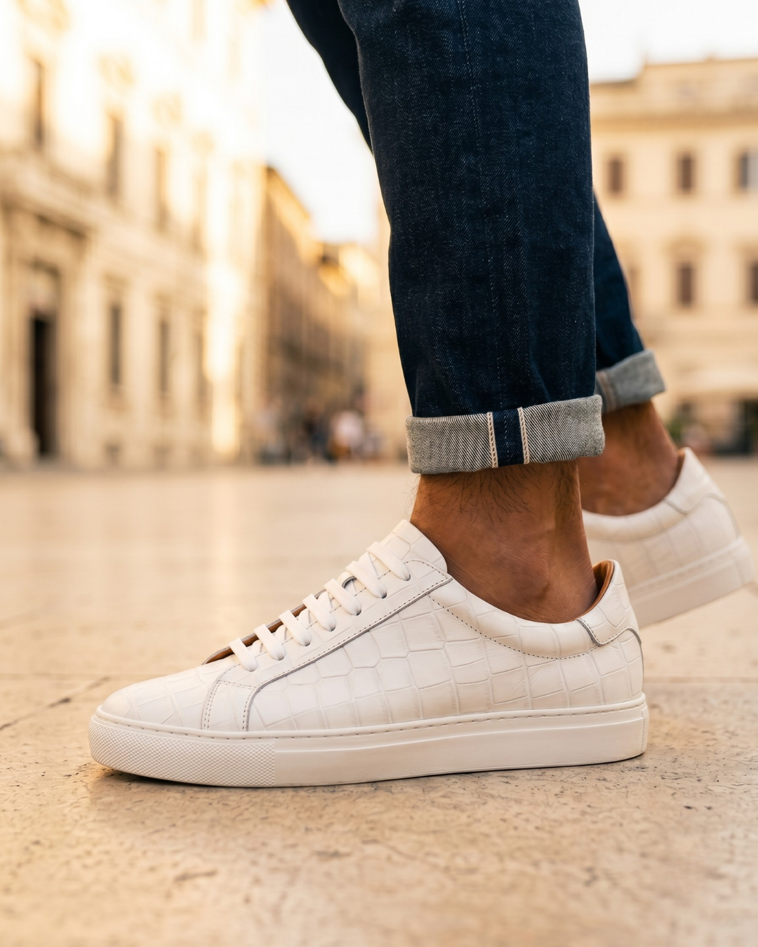 Aldgate - Croc Embossed Sneaker