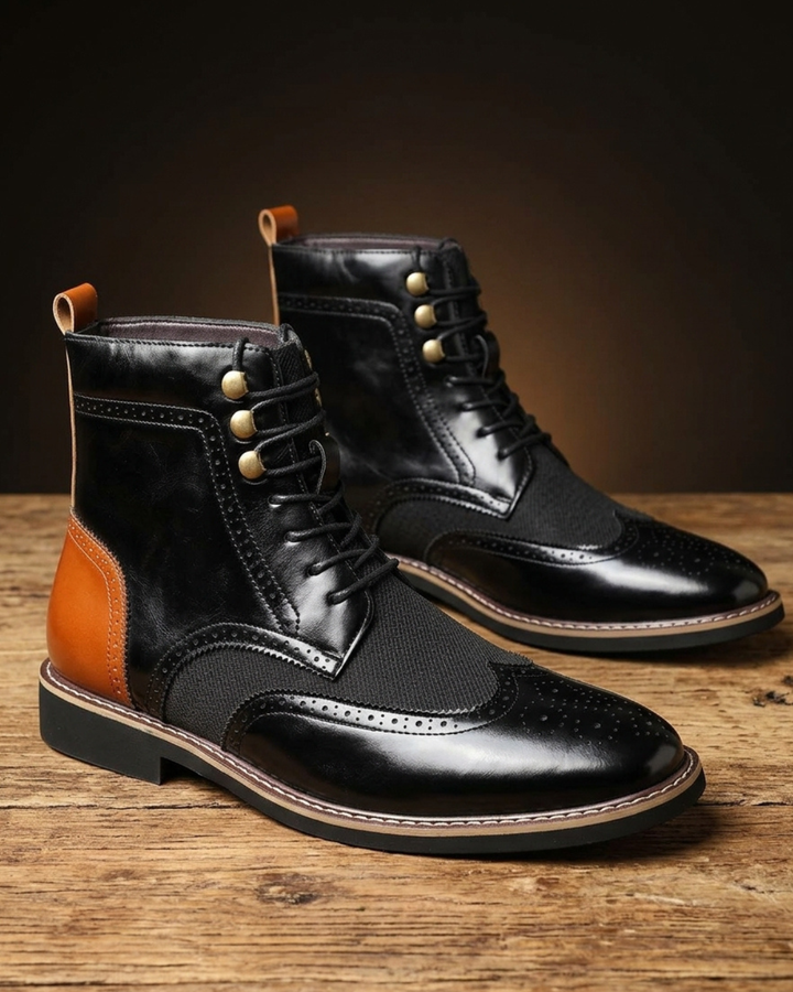 Heritage Two-Tone Leather Dress Boot