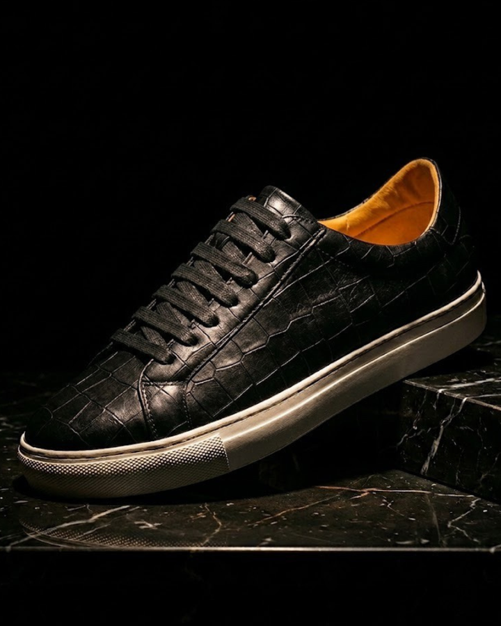 Aldgate - Croc Embossed Sneaker