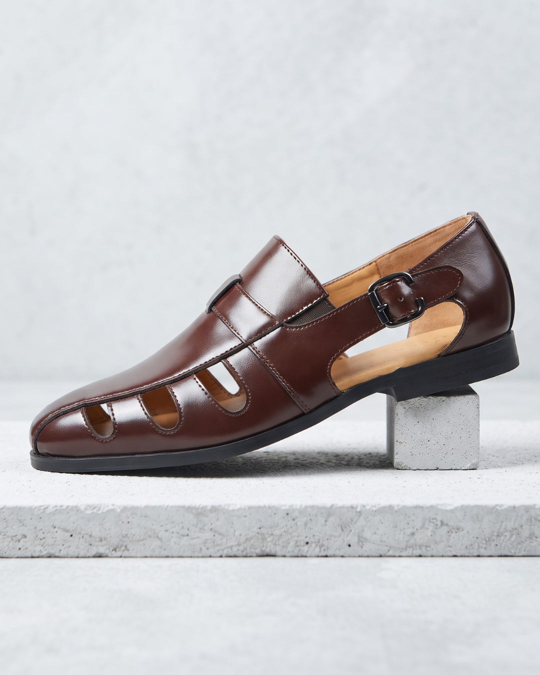 Aerated Monk-Strap Dress Loafer