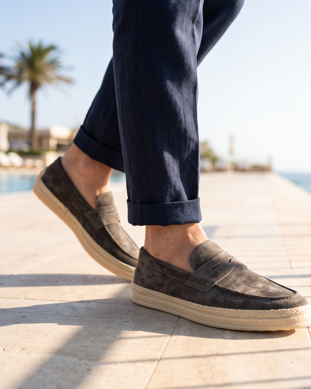 Positano Suede Espadrille Driver