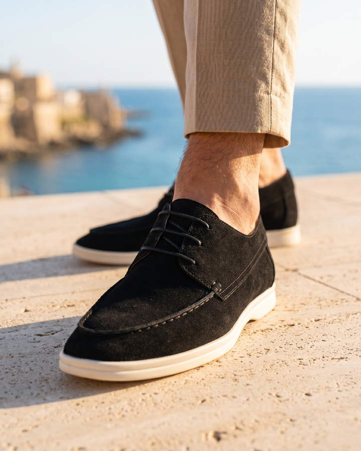 The Portofino Suede Derby