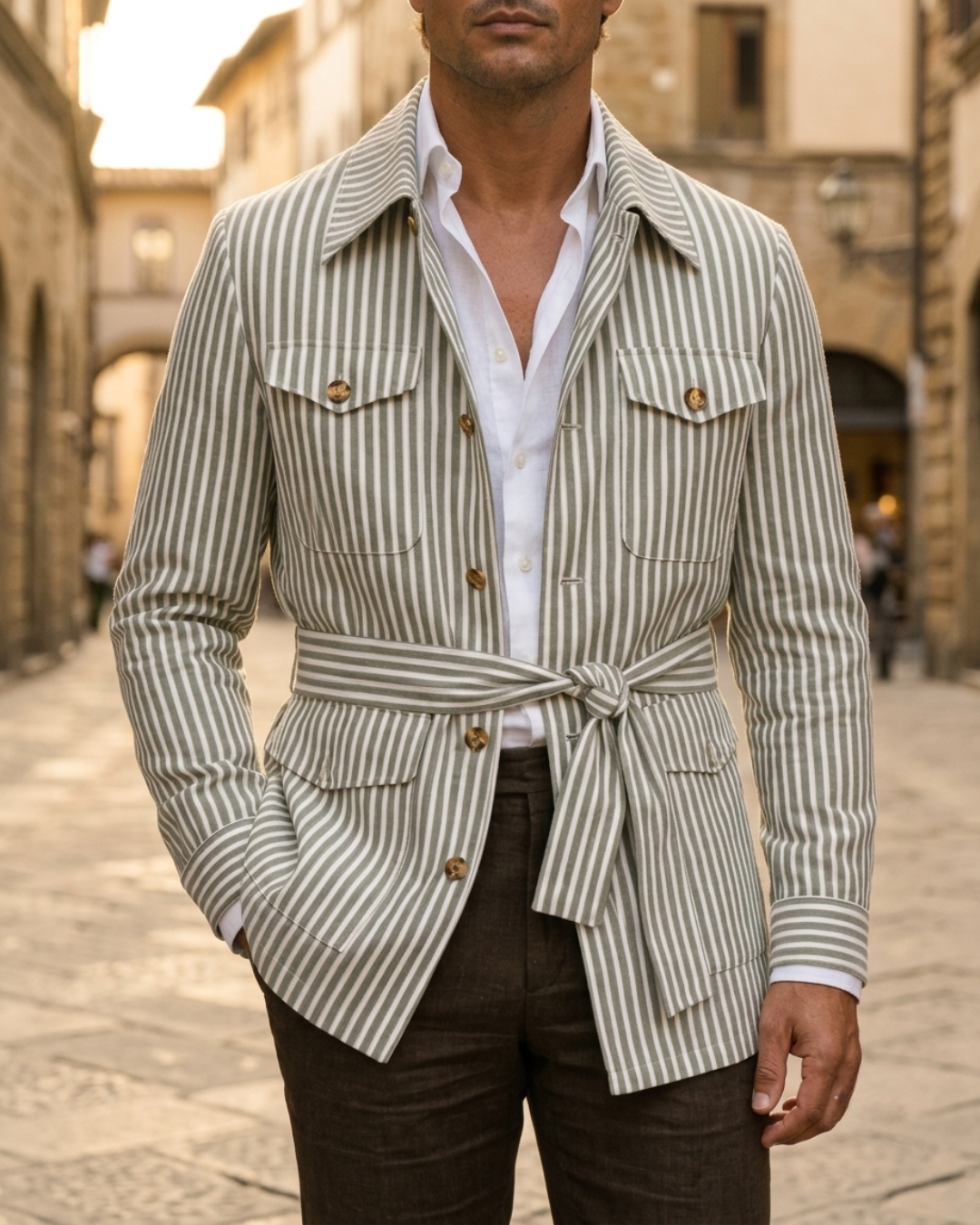 Riviera - Belted Safari Jacket