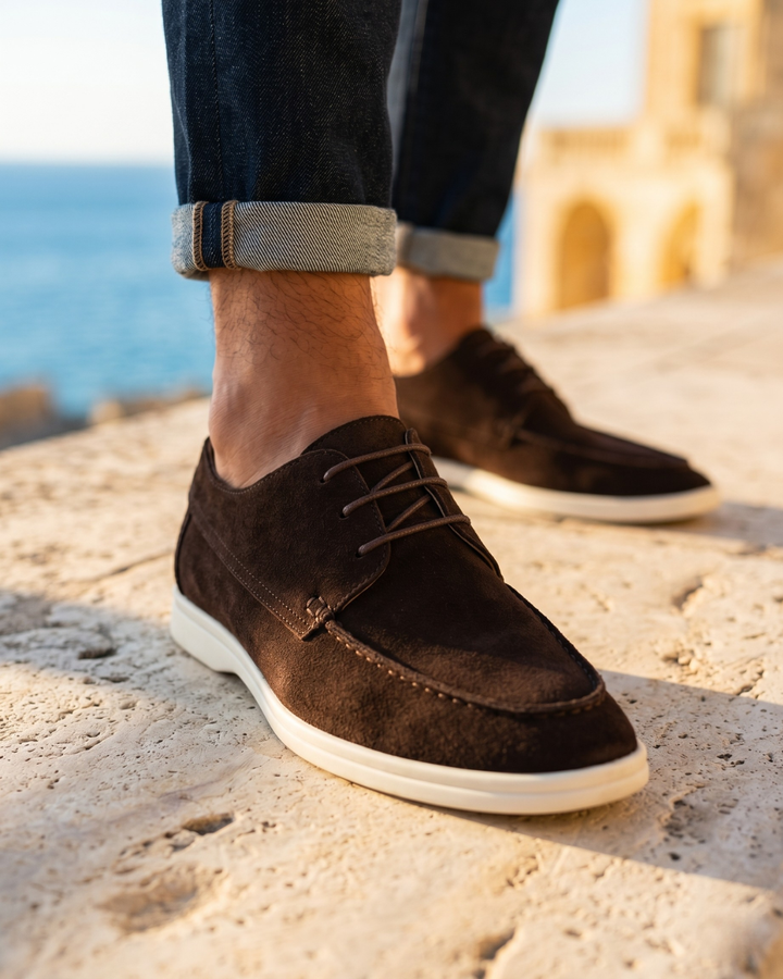 The Portofino Suede Derby