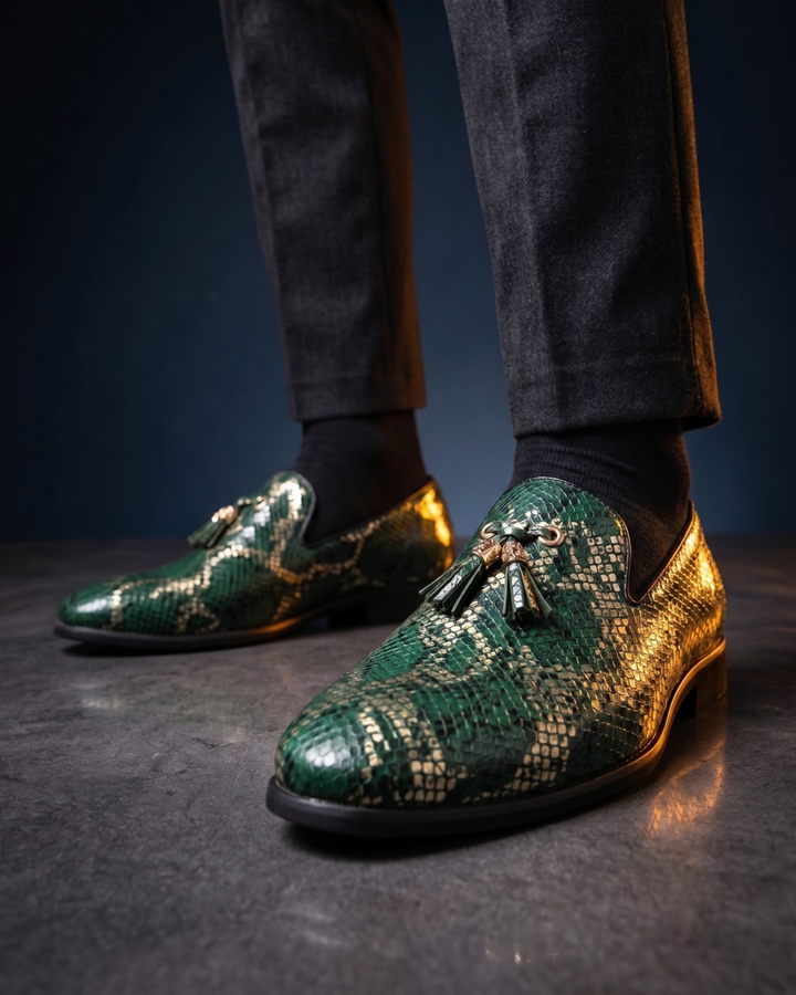 Jackson - Snake Print Loafer