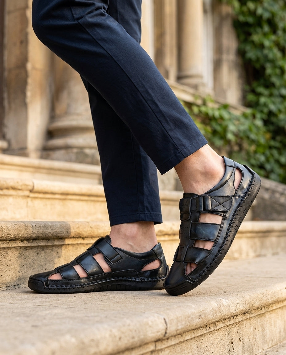 Sorrento — Leather Fisherman Sandal