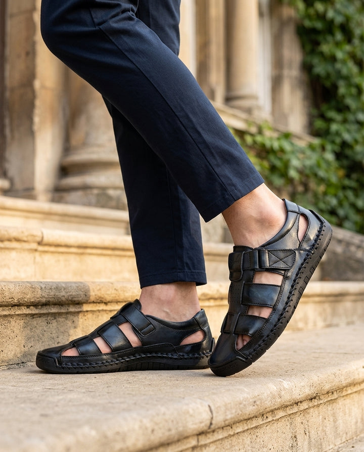 Sorrento — Leather Fisherman Sandal