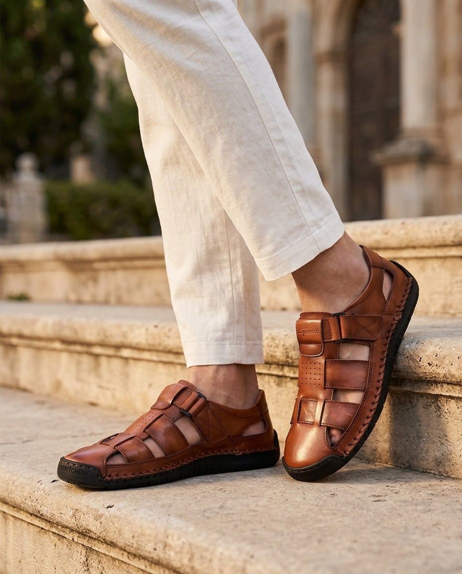Sorrento — Leather Fisherman Sandal
