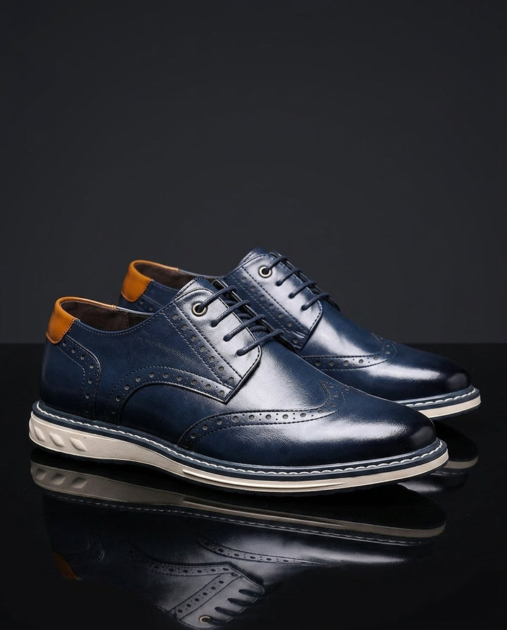 Carraway - Leather Wingtip Brogue Sneakers