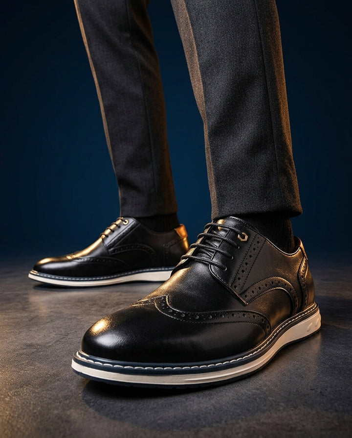 Carraway - Leather Wingtip Brogue Sneakers