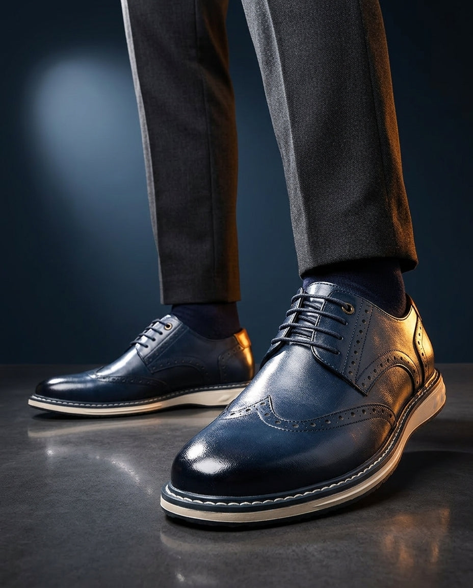 Carraway - Leather Wingtip Brogue Sneakers