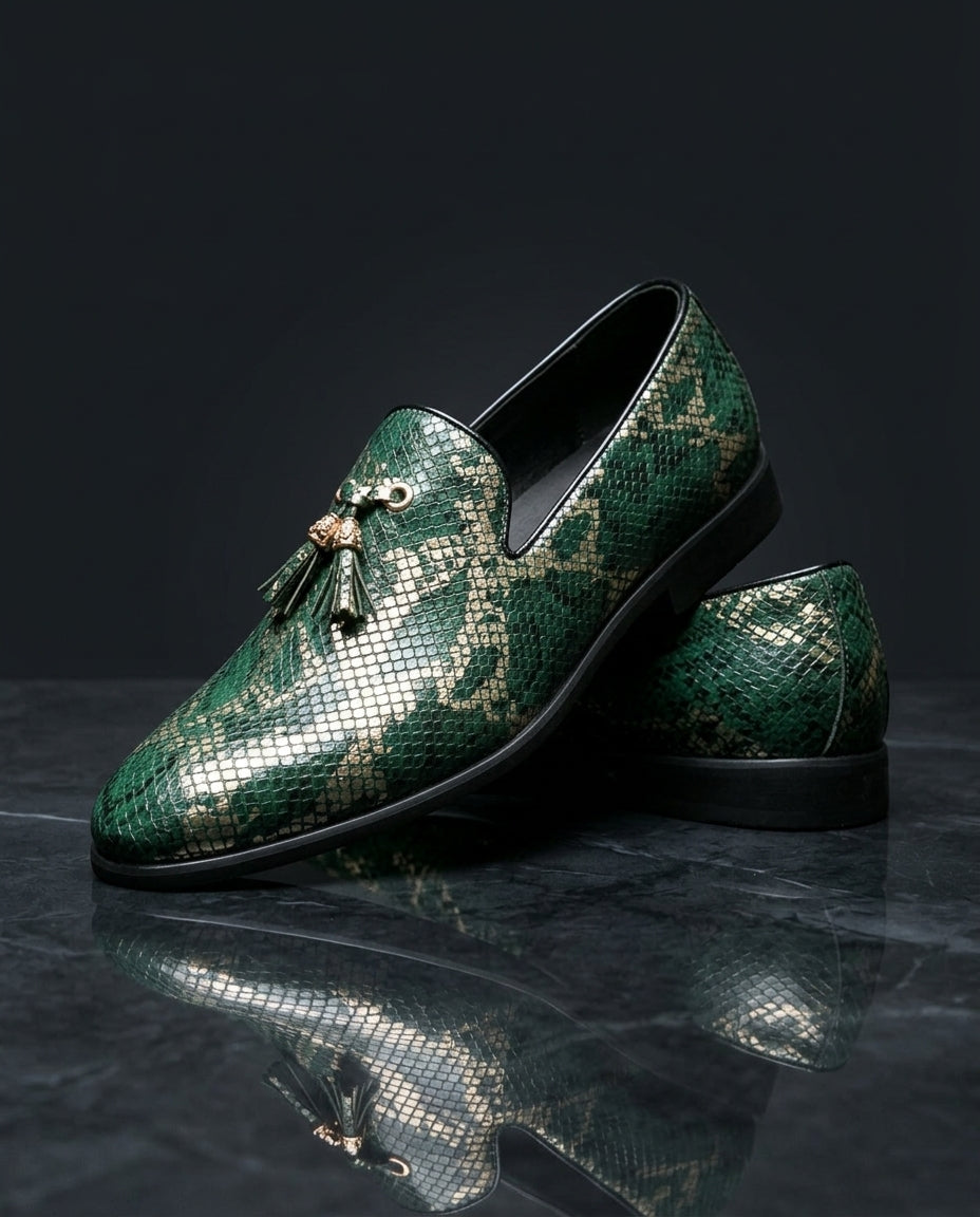 Jackson - Snake Print Loafer