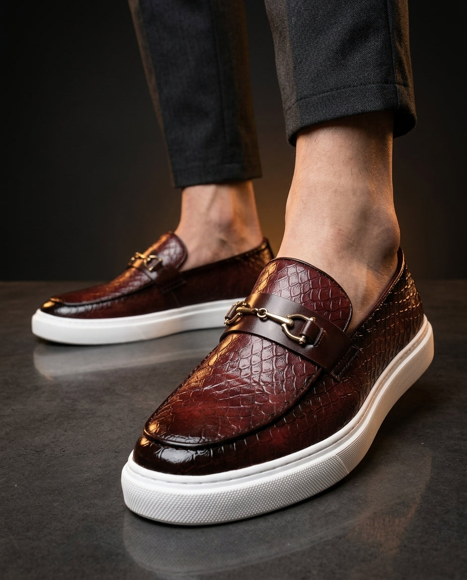 Sterling - Croc Embossed Slip-On