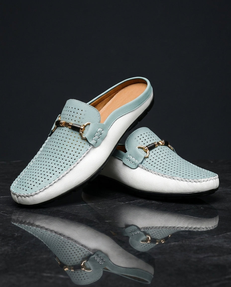 Harlan Leather Slip On Mules
