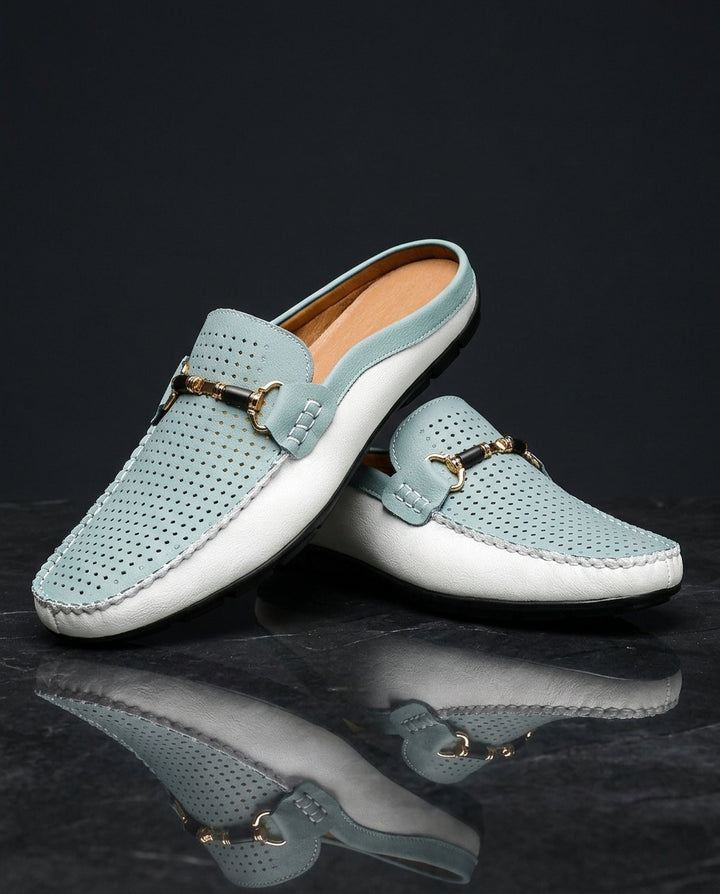 Harlan Leather Slip On Mules