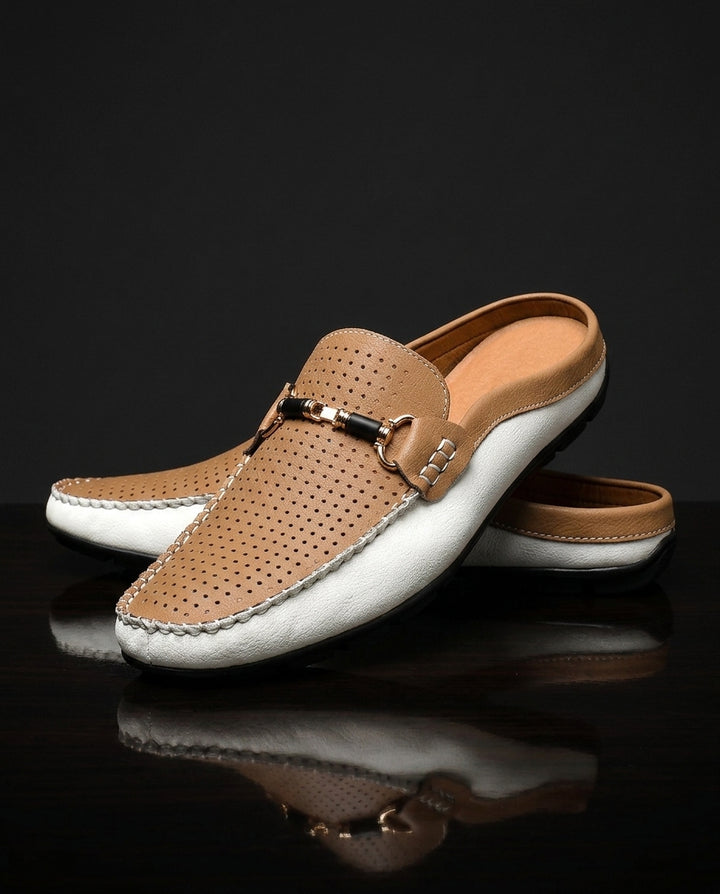 Harlan Leather Slip On Mules