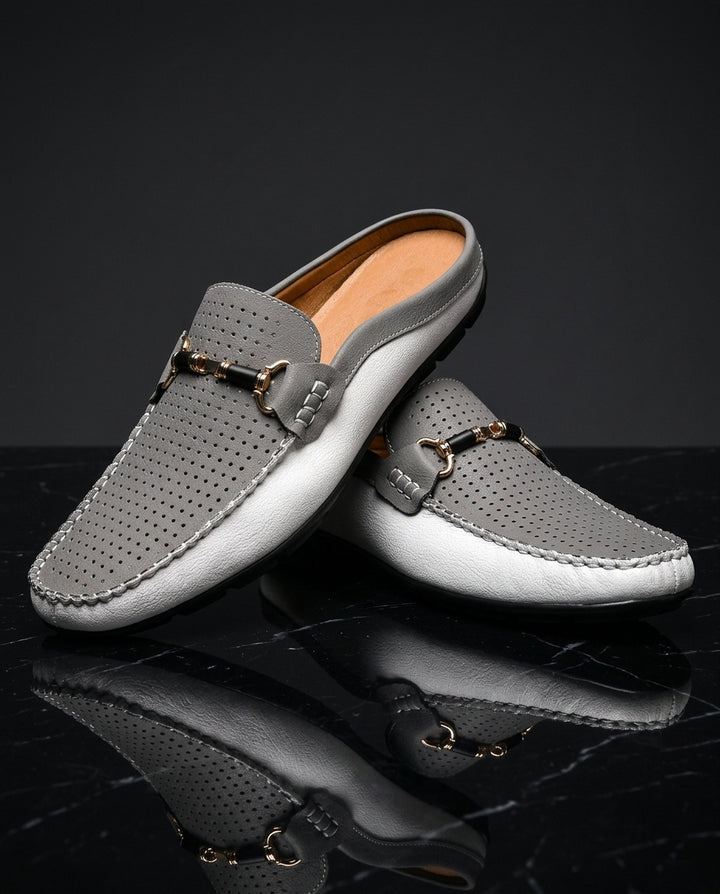 Harlan Leather Slip On Mules