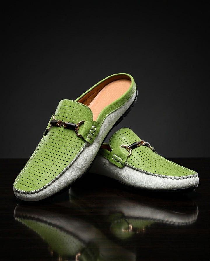 Harlan Leather Slip On Mules