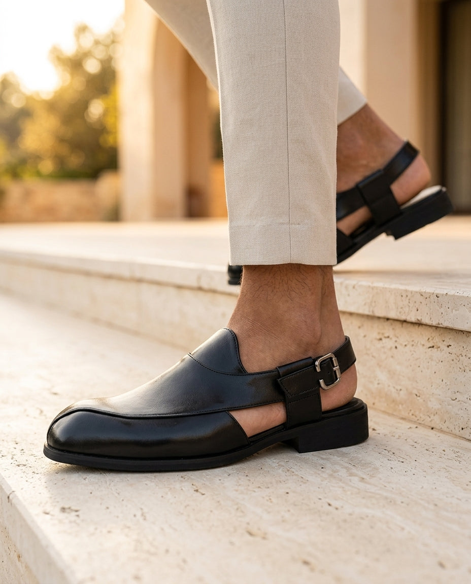 Marcelo Leather Slingback Sandals