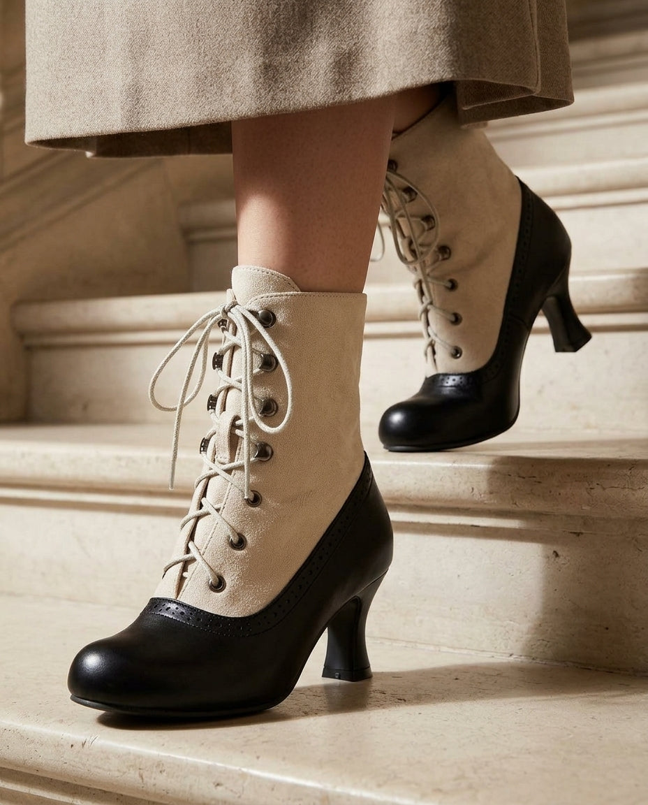 Hadley Lace-Up Leather Boots