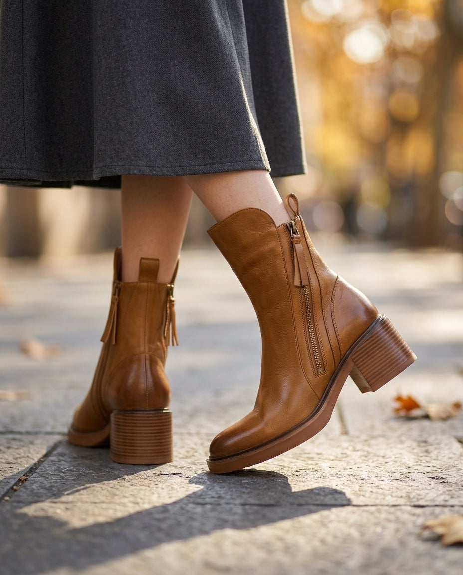 Liliana Leather Ankle Boots