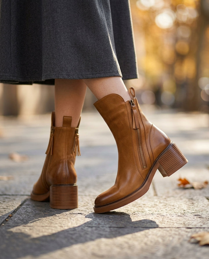 Liliana Leather Ankle Boots