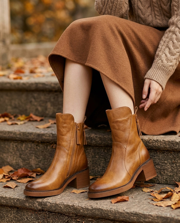 Liliana Leather Ankle Boots