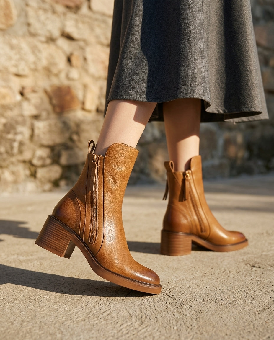 Liliana Leather Ankle Boots