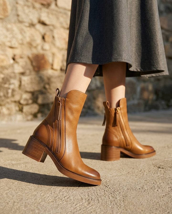 Liliana Leather Ankle Boots