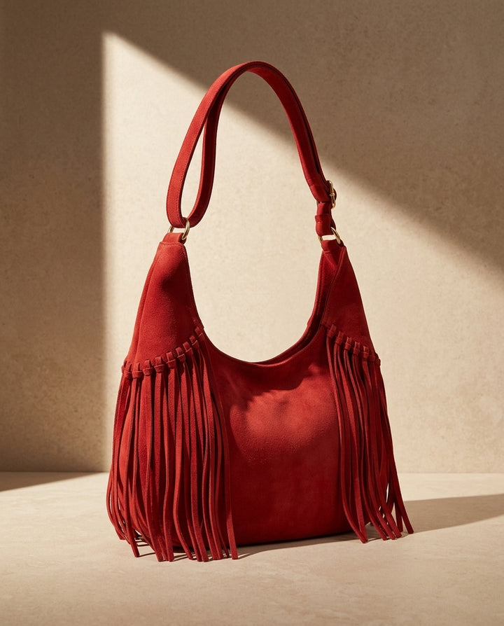 Emilia Fringe Hobo Bag