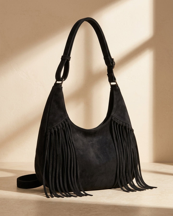 Emilia Fringe Hobo Bag