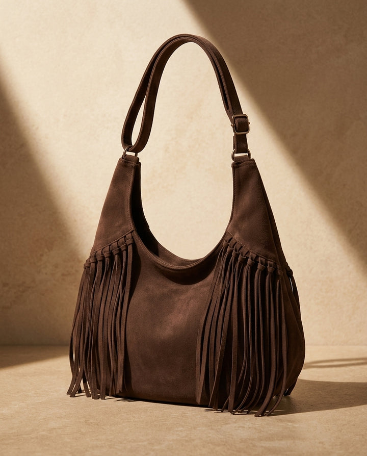 Emilia Fringe Hobo Bag