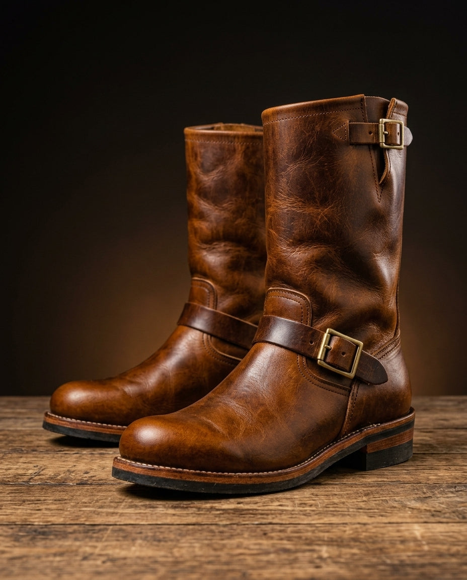 Rowan Vintage Engineer Boots