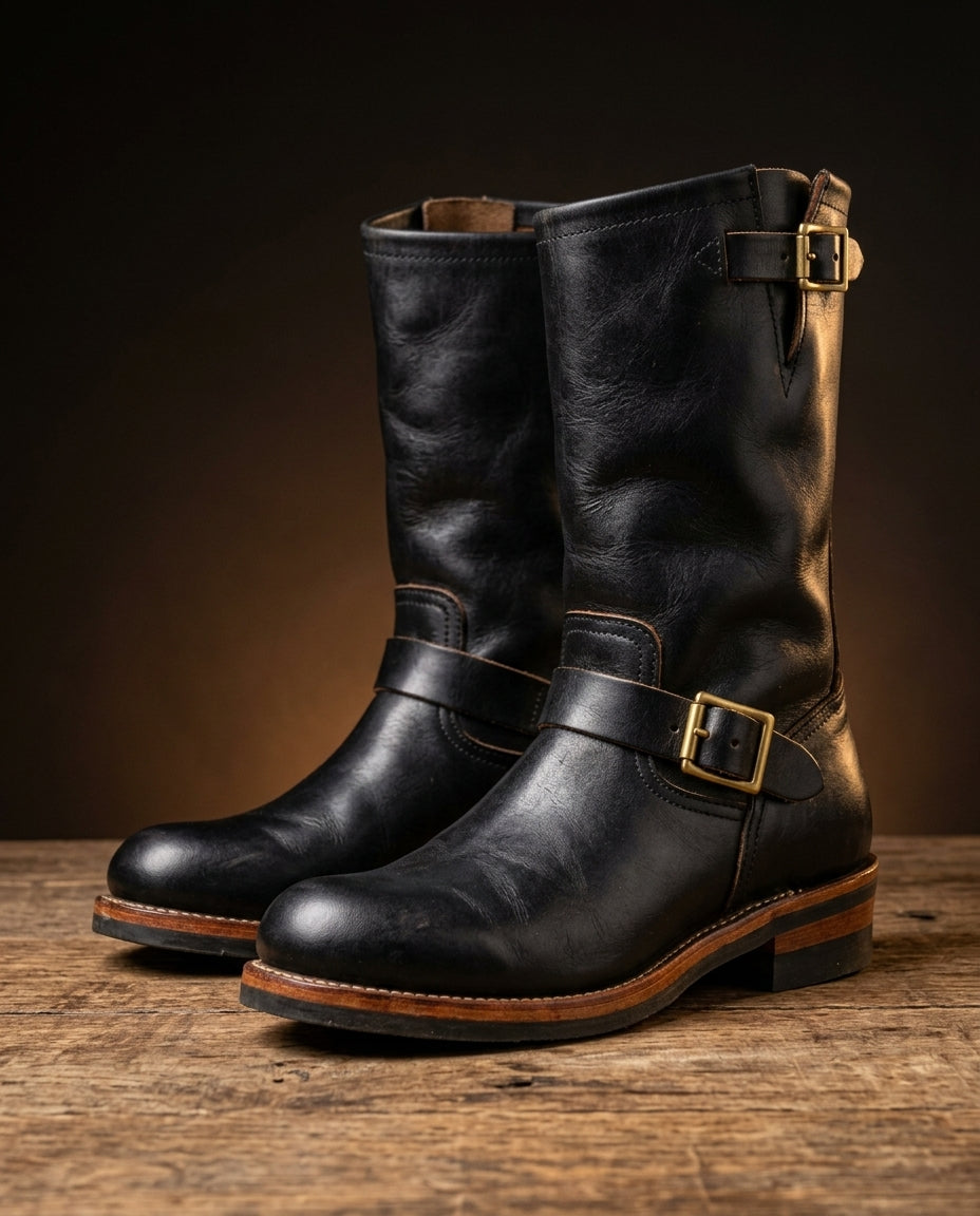Rowan Vintage Engineer Boots