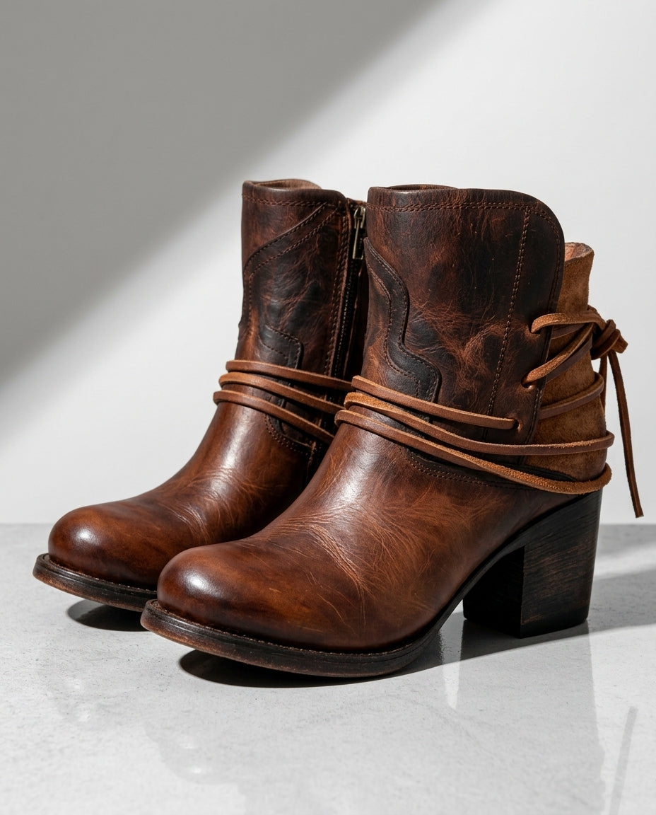 Winnie Western Ankle Boots