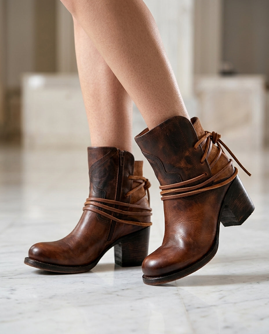 Winnie Western Ankle Boots