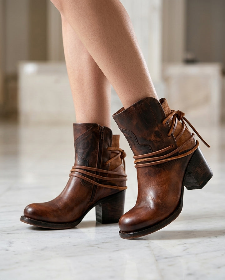 Winnie Western Ankle Boots