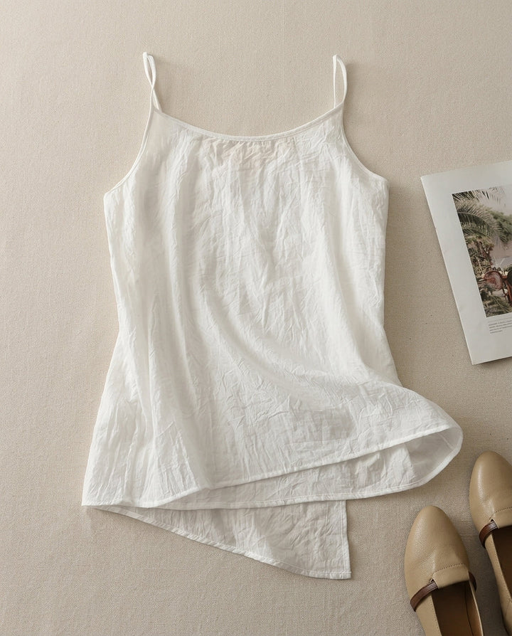 Della Lace Up Linen Cami