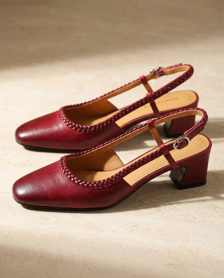 Edith Leather Slingbacks