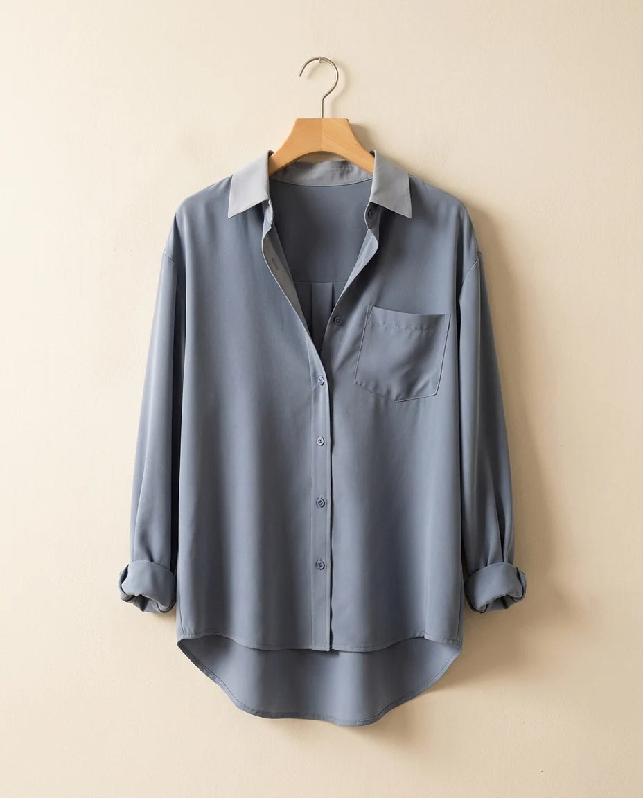 Émilie — Silk Satin Blouse
