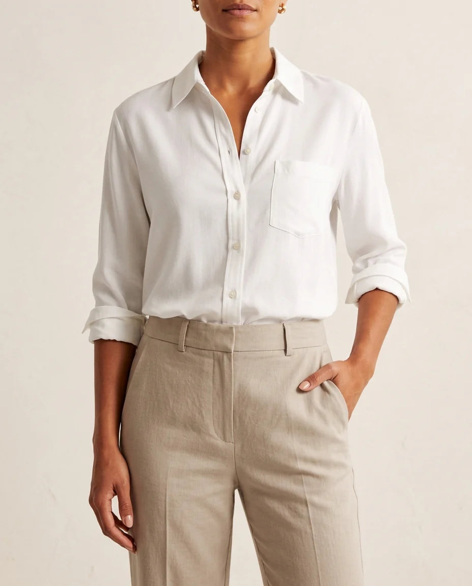 Émilie — Silk Satin Blouse