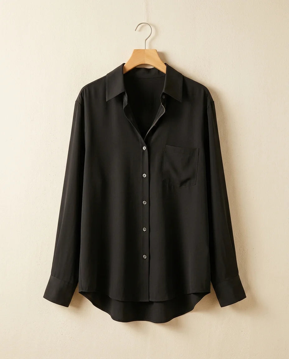 Émilie — Silk Satin Blouse