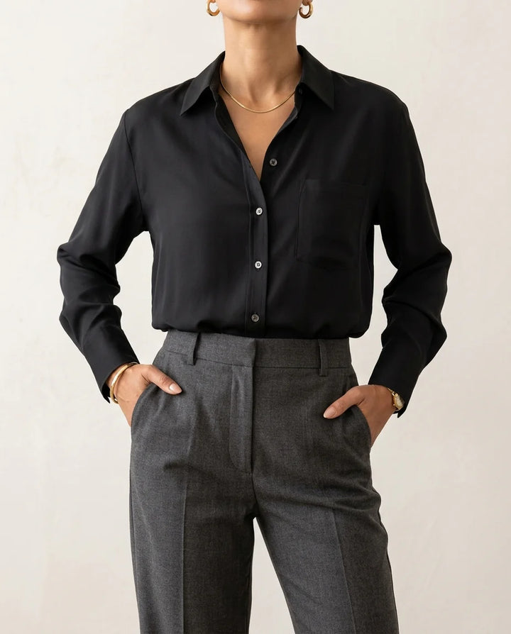 Émilie — Silk Satin Blouse