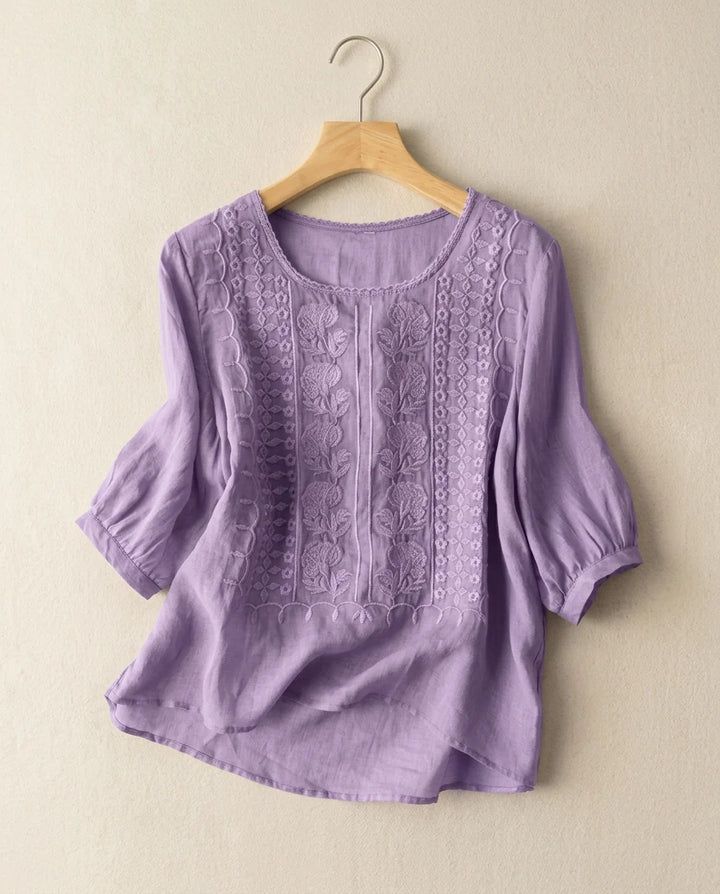 Renata Floral Embroidered Blouse