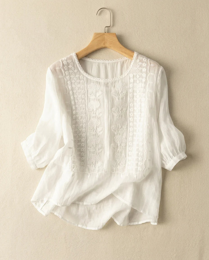 Renata Floral Embroidered Blouse